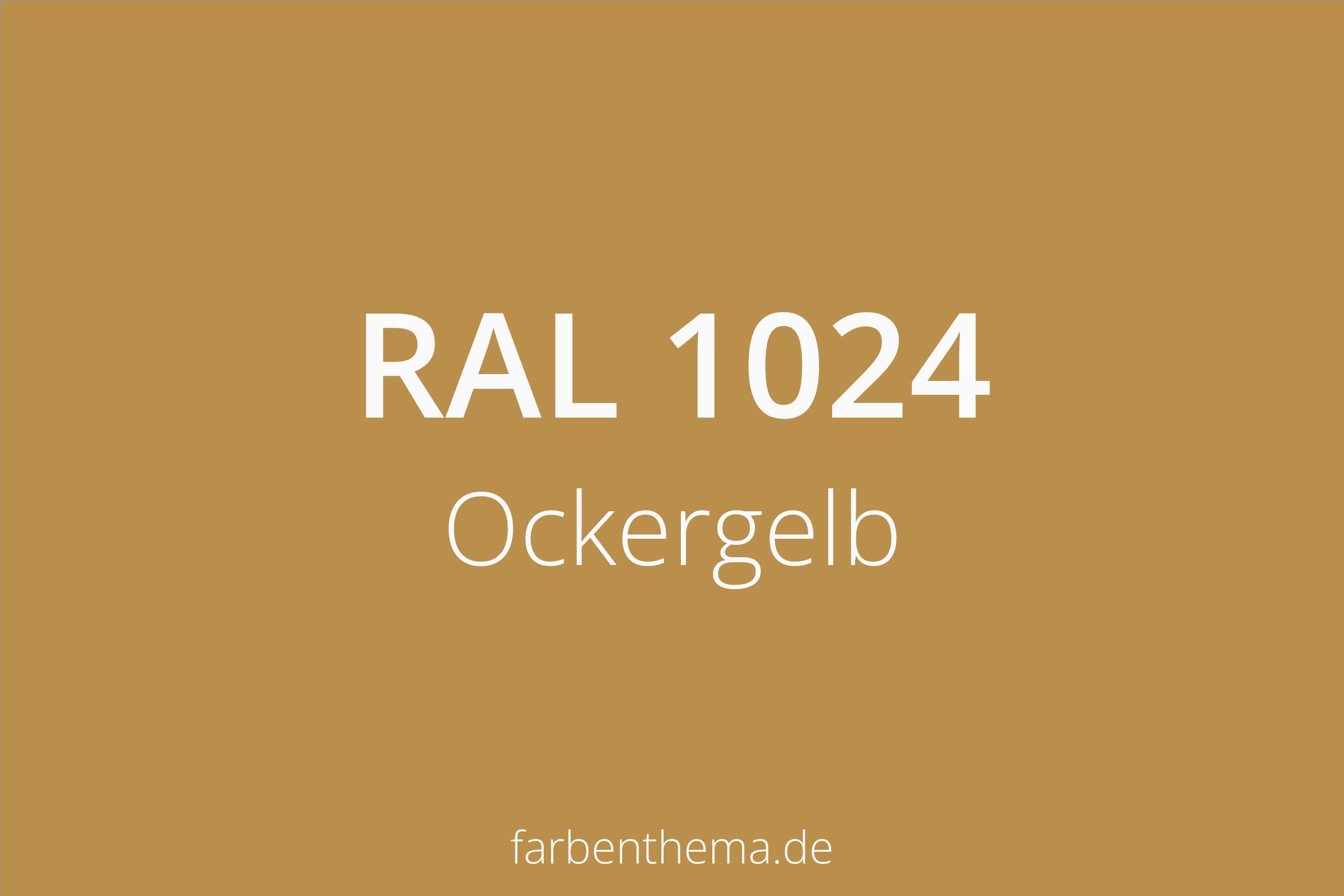 RAL 1024 Ockergelb Farbenthema