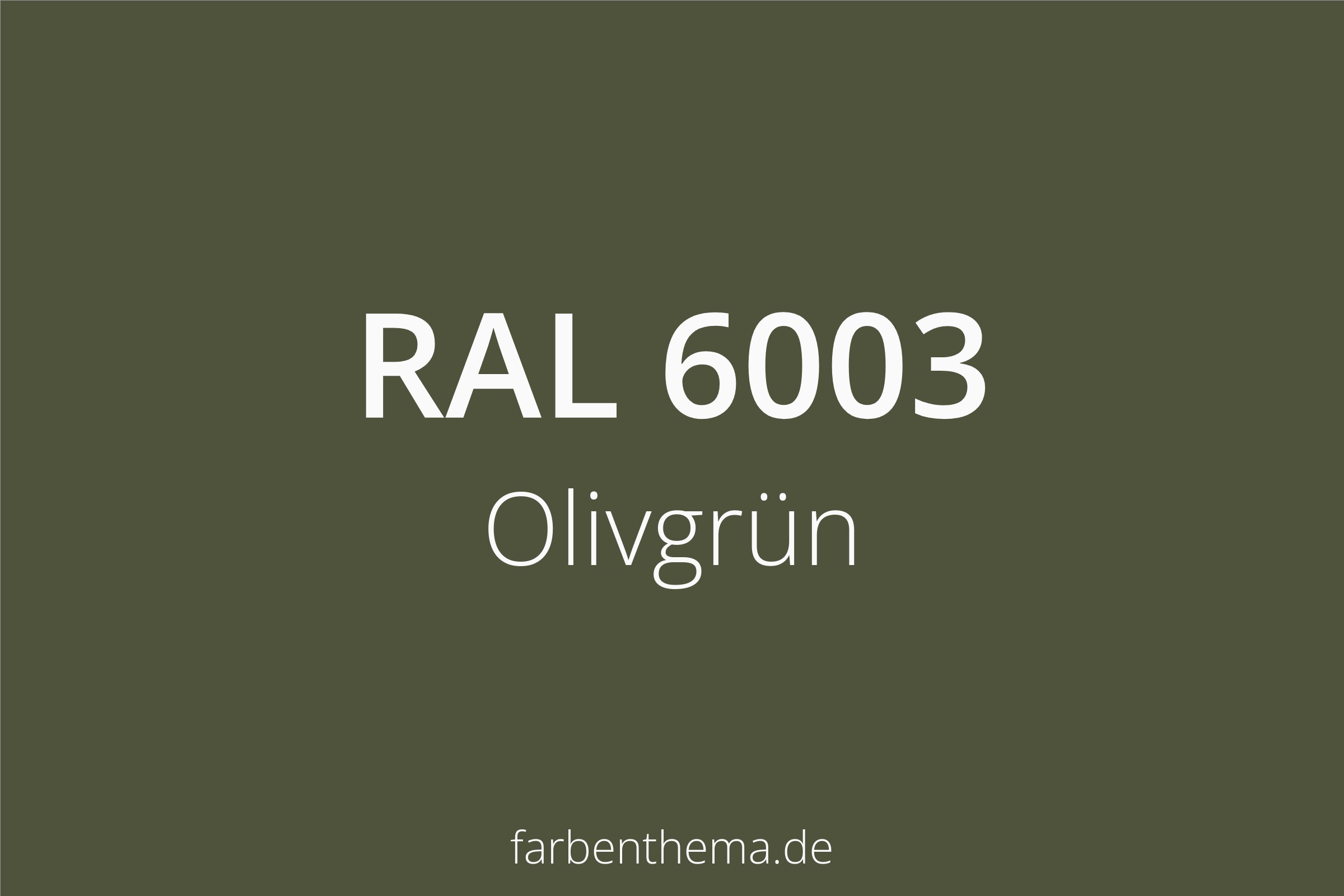 RAL 6003 Olivgrün Farbenthema