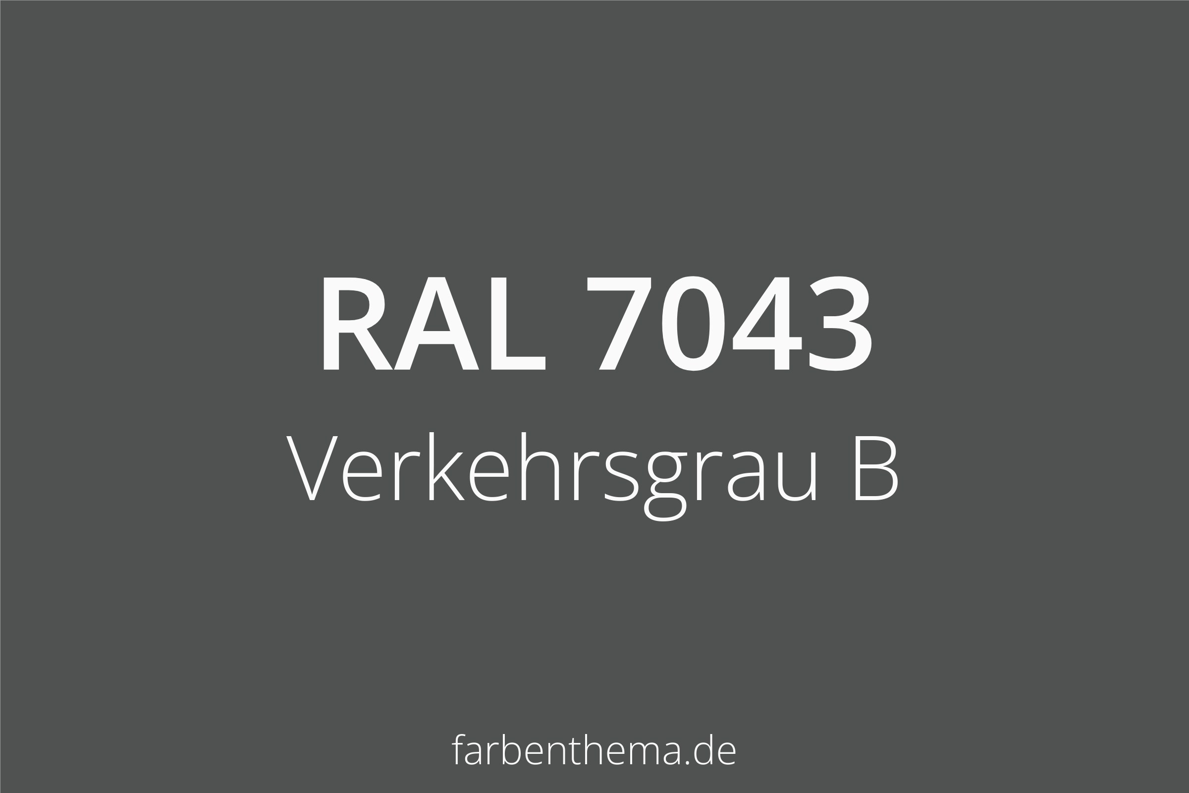 RAL 7043 - Verkehrsgrau B | Farbenthema