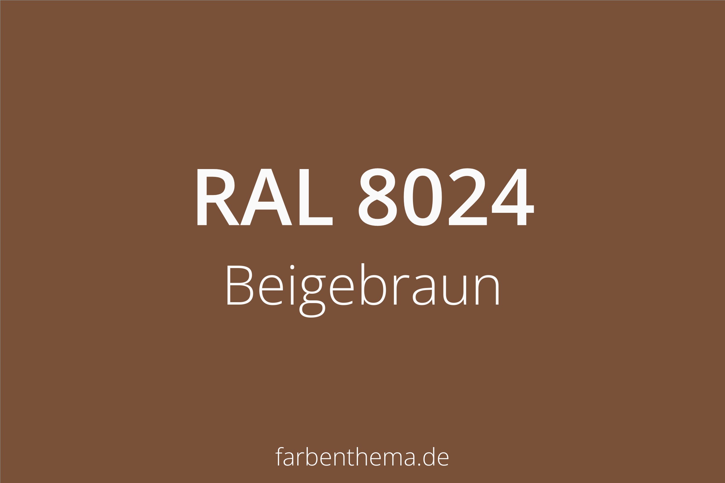 RAL 8024 Beigebraun Farbenthema